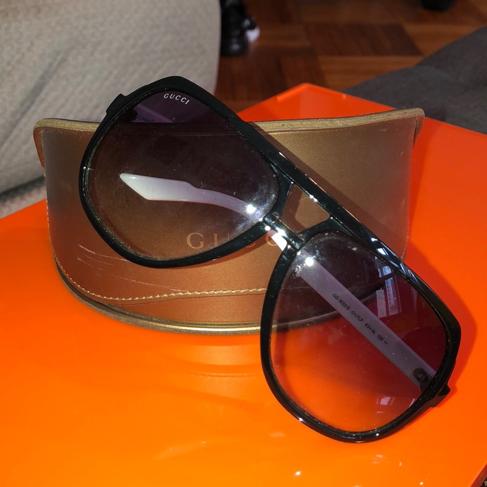 Gucci shield sunglasses